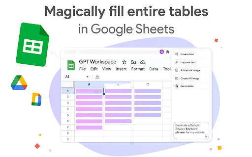 GPT Workspace: AI Terintegrasi untuk Google Docs, Sheets & Gmail description image 2
