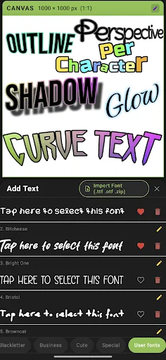 Download xCanvas 2 – AI Fonts Lettering Terbaru – Desain Gratis description image 1