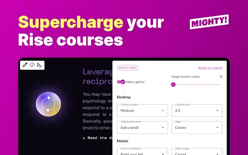 Download Mighty! Terbaru – Optimalkan Kursus Rise 360 Anda Gratis description image 1