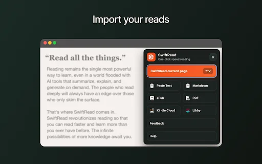SwiftRead: Baca Lebih Cepat & Efektif – Ekstensi Chrome Terbaik description image 4