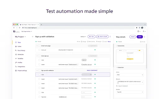BugBug Automation Testing: Uji Website Tanpa Coding Gratis description image 1