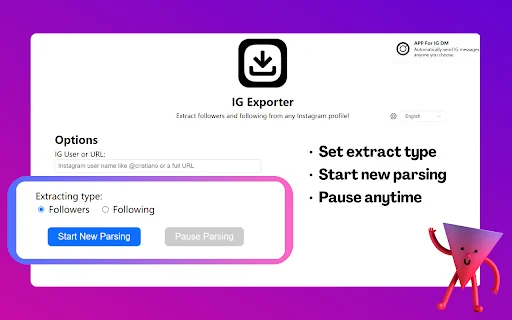 IG Follower Export Tool – Ekspor Pengikut IG ke Excel description image 2