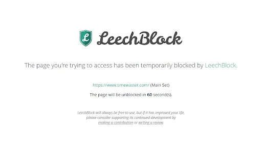 Download LeechBlock NG Terbaru – Blokir Situs Distraksi Gratis description image 2