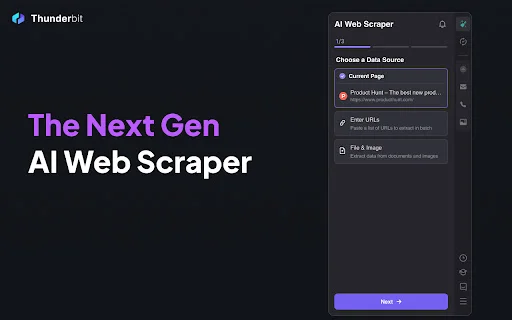 Download Thunderbit Terbaru – Web Scraper AI Gratis Terbaik description image 1
