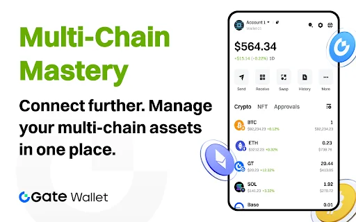 Download Gate Wallet Terbaru – Dompet Kripto Web3 Aman & Mudah description image 2