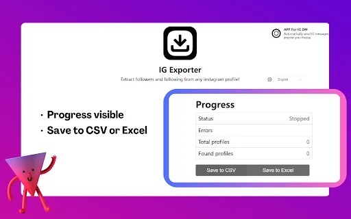 IG Follower Export Tool – Ekspor Pengikut IG ke Excel description image 3