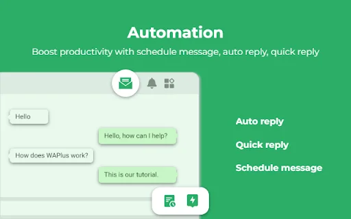 WAPlus CRM – Alat WhatsApp Marketing & Sales AI Terbaik description image 1