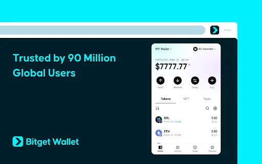 Bitget Wallet Chrome: Dompet Web3 & Crypto Terbaik 2024 description image 1