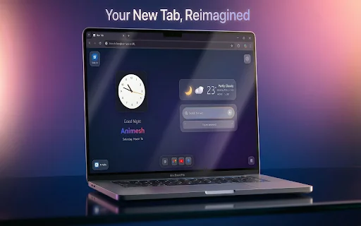 Download GNT: Glass New Tab Terbaru – Dashboard iOS Keren description image 2