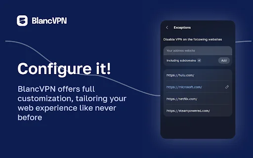 Download BlancVPN Terbaru – Proxy Cepat & Aman untuk Chrome description image 3