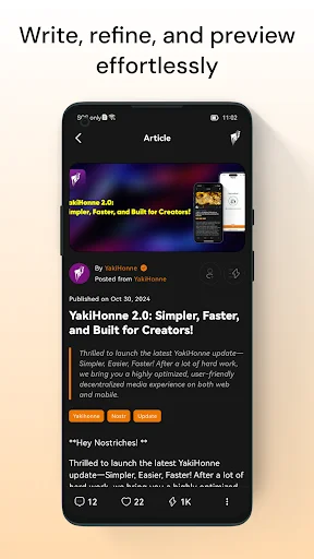 Download YakiHonne APK Terbaru – Klien Sosial Nostr & Bitcoin description image 4