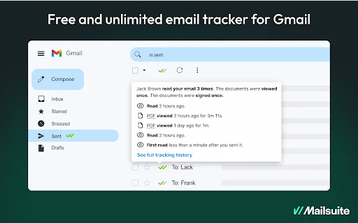 Download Email Tracker by Mailtrack – Lacak Email Gmail Gratis description image 2