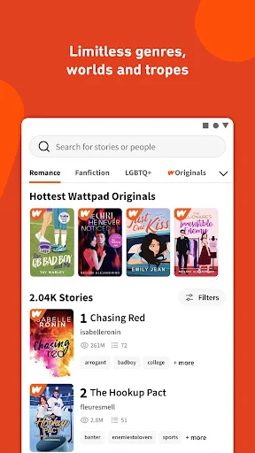 Download Wattpad Terbaru – Baca & Tulis Cerita Gratis description image 3