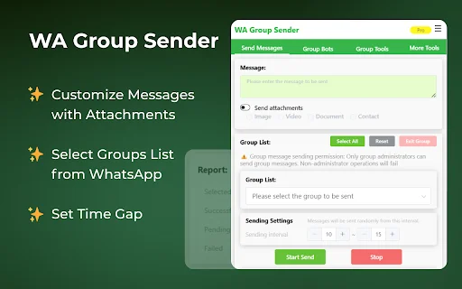 Download WAWebSender Terbaru – Kirim Pesan Grup WhatsApp Massal description image 2