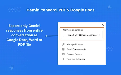 Ekspor Gemini ke Word & PDF – Unduh Ekstensi Gratis Sekarang description image 4