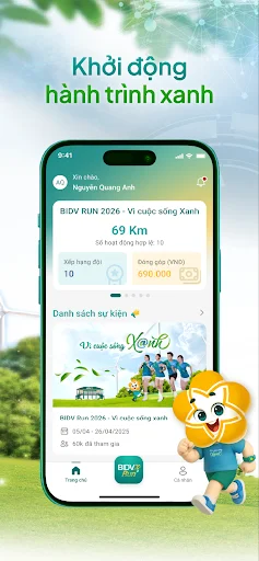 Download BIDV Run Plus Terbaru – Aplikasi Lari Beramal Gratis description image 4