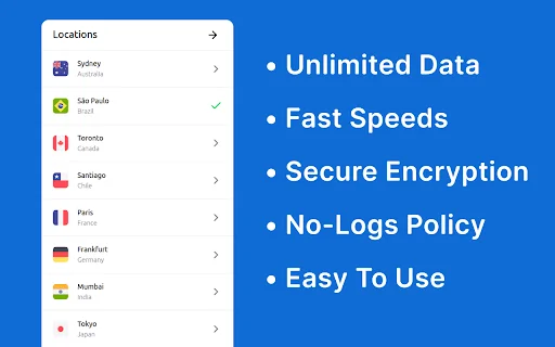 Download 1VPN Gratis – VPN Proxy Cepat & Aman untuk Chrome description image 2