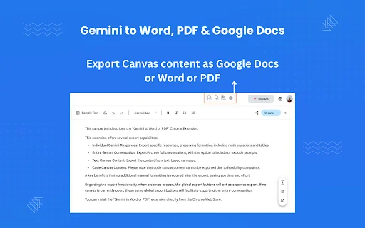 Ekspor Gemini ke Word & PDF – Unduh Ekstensi Gratis Sekarang description image 5