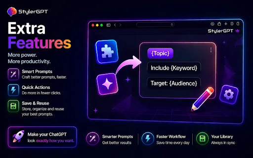 StylerGPT: Ubah Tampilan ChatGPT dengan Tema & Fitur Produktivitas description image 2