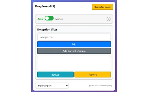 DragFree: Aktifkan Klik Kanan & Drag di Semua Situs Web description image 2