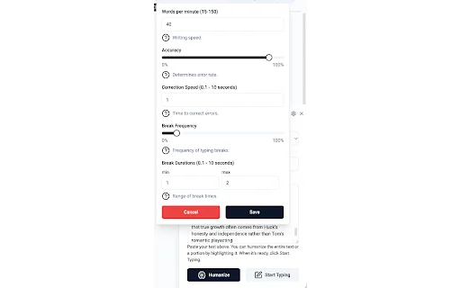 Duey.ai Humanizer: Auto Typer & Penulis AI untuk Google Docs description image 3
