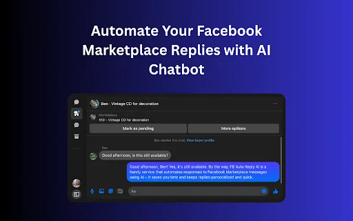 FB Auto Reply AI: Chatbot Otomatis untuk Marketplace Indonesia description image 1