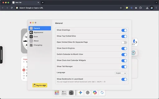 Download Mac New Tab Terbaru – Ubah Tampilan Browser Anda description image 3