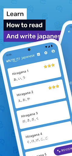 Download Write It! Japanese Terbaru – Belajar Hiragana & Katakana description image 1