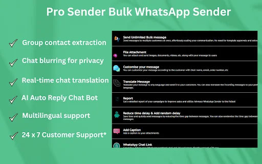 Pro Sender: Kirim Pesan WhatsApp Bulk Otomatis & Gratis description image 3