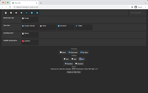 BNTP: Bookmarks in New Tab Page – Kelola Bookmark Jadi Mudah description image 2