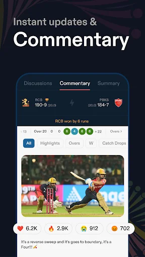 Download CREX – Skor Kriket Langsung Tercepat – Unduh Gratis description image 3